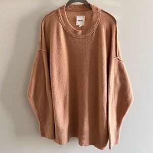 Aerie Tan Crew Neck Sweater